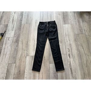 Hot Topic black goth/emo skinny jeans size 9